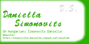 daniella simonovits business card